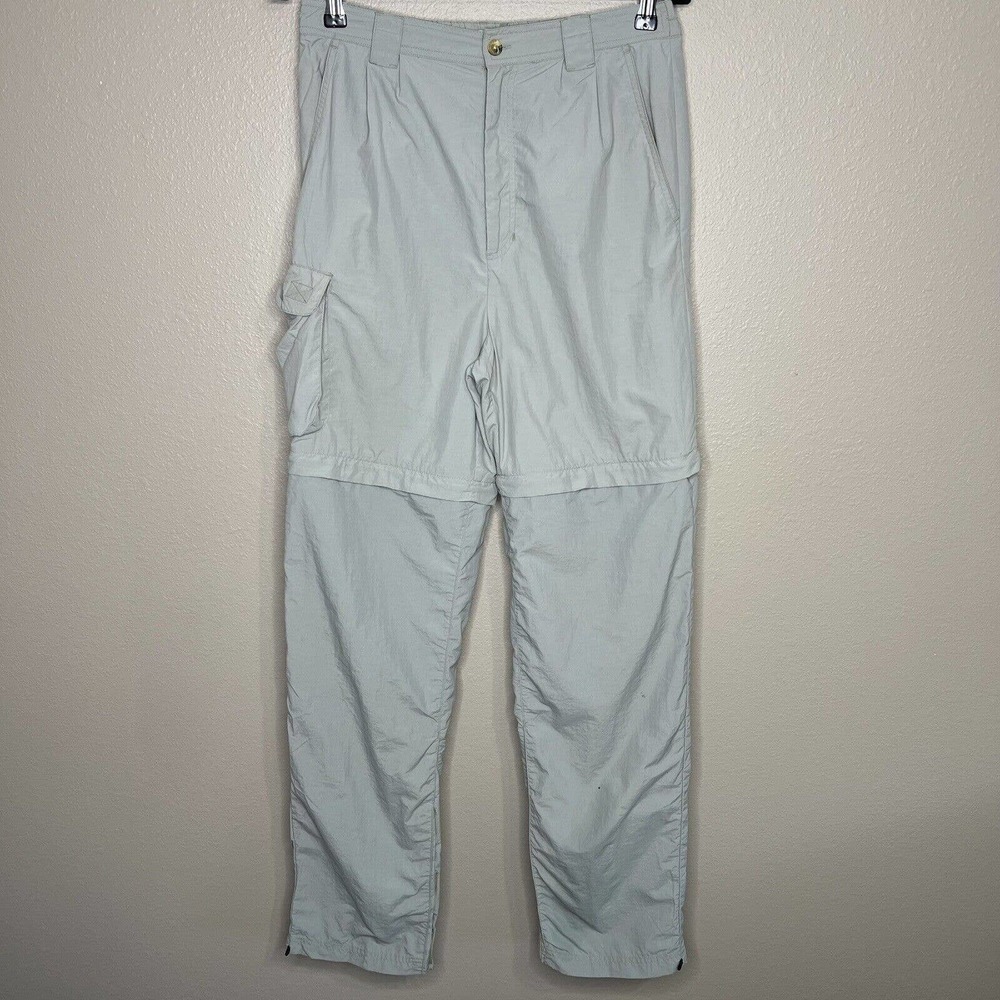 Campmor Men's Green Convertible Pants To Shorts 100% Nylon Cargo Pants Sz S